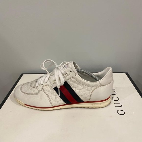 White Gucci Mens Smeakers